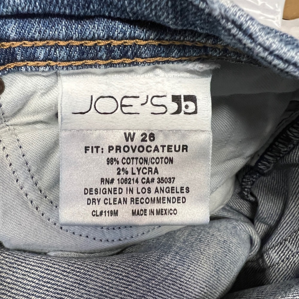 Joes Provocateur Bootcut Jeans Women 26 Blue Denim Harvey Wash Western Flare Y2K - Picture 7 of 11